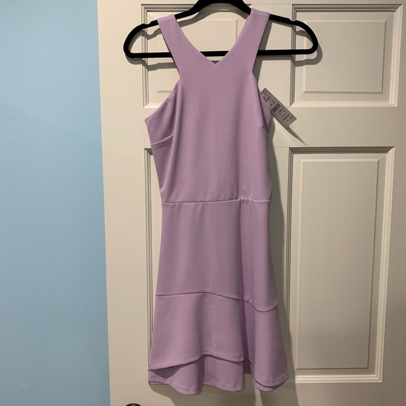 Nordstrom Dresses & Skirts - NWT Purple Halter Dress with Ruffle